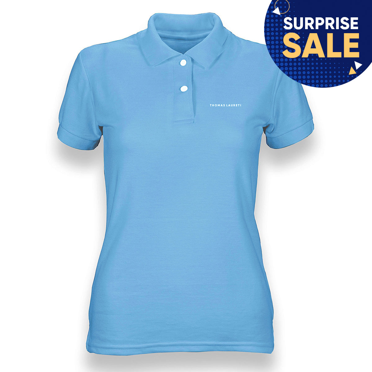 Women's Thomas Laureti Light Blue Polo Shirt