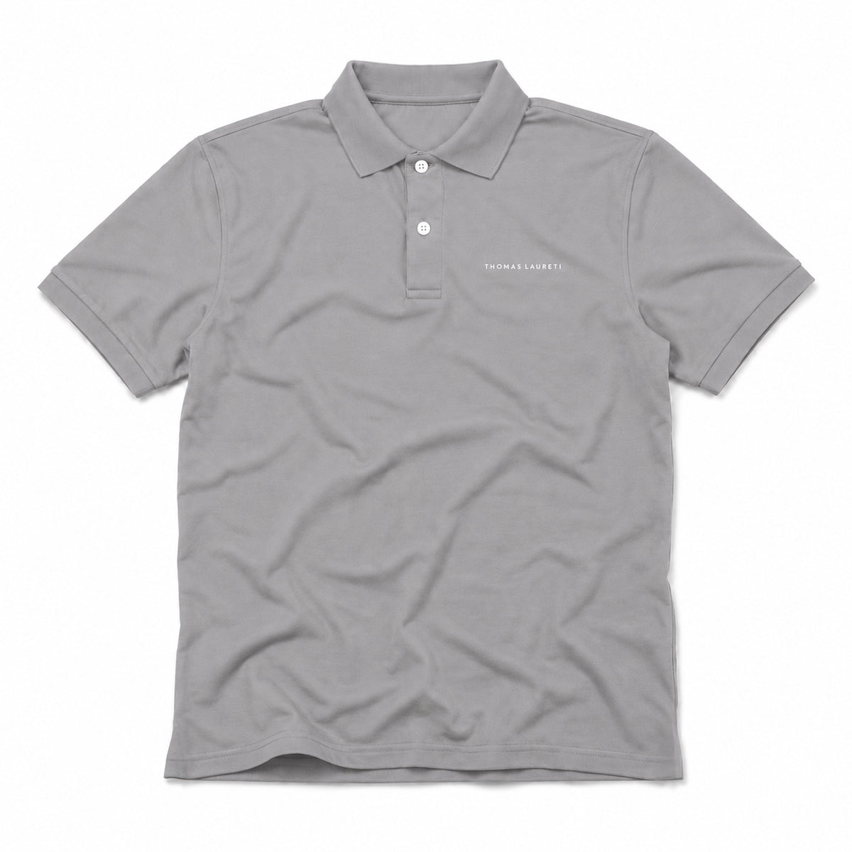 Men's Thomas Laureti Gray Polo Shirt