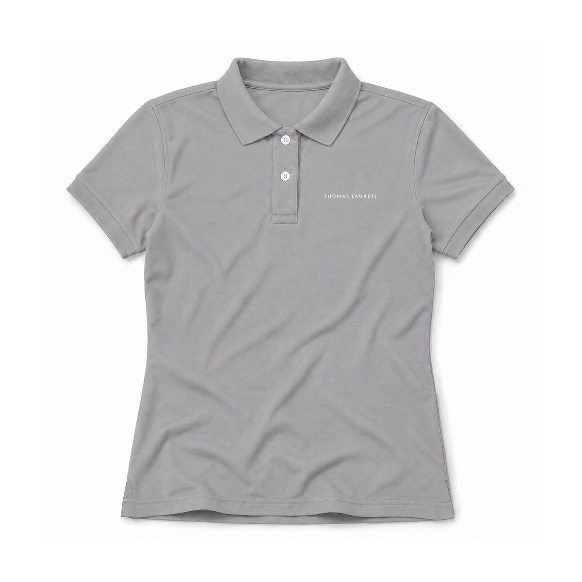 Women's Thomas Laureti Gray Polo Shirt