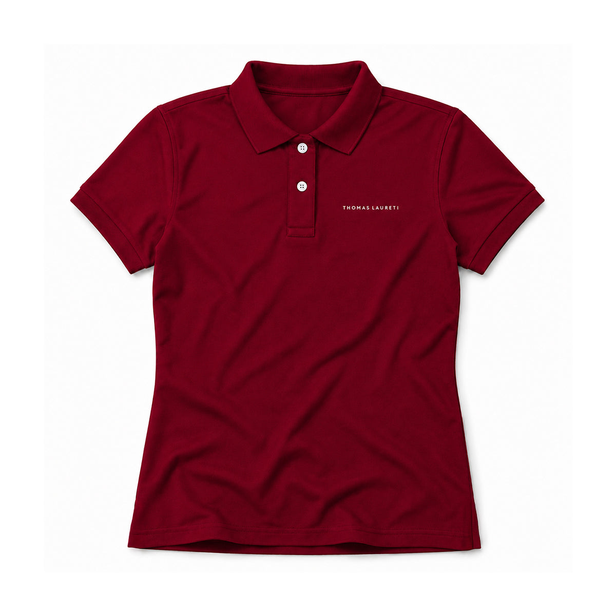 Women's Thomas Laureti Maroon Polo Shirt