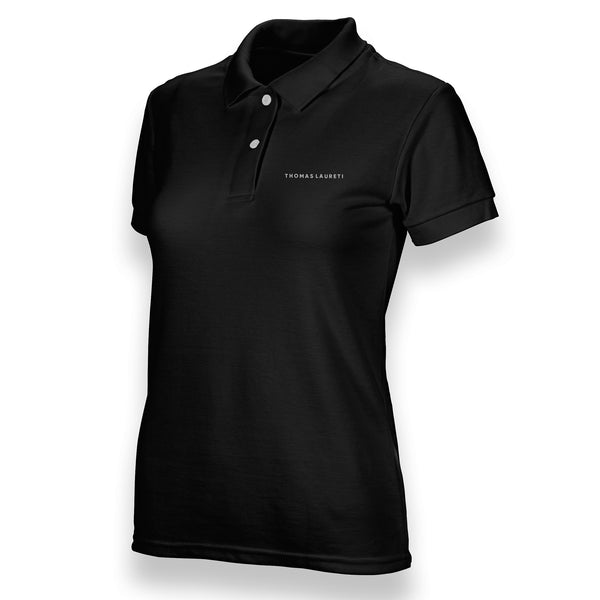 Women s Thomas Laureti Black Polo Shirt