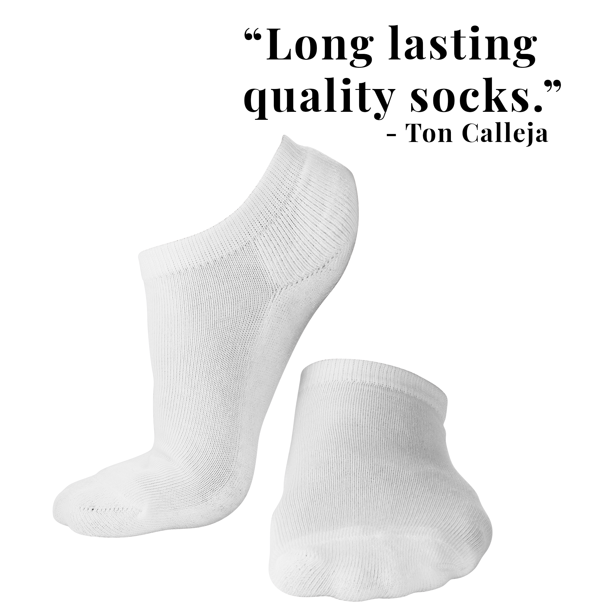 9 PAIRS LAURETI ANKLE SOCKS ( UNISEX • FREE SIZE ) ( WHITE )