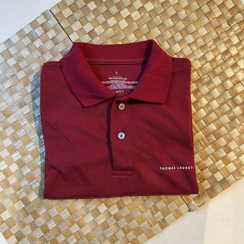 Men's Thomas Laureti Maroon Polo Shirt
