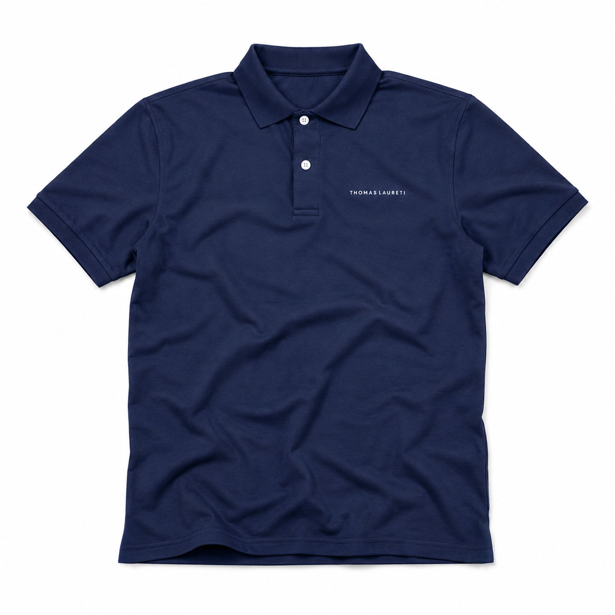 Men's Thomas Laureti Navy Blue Polo Shirt