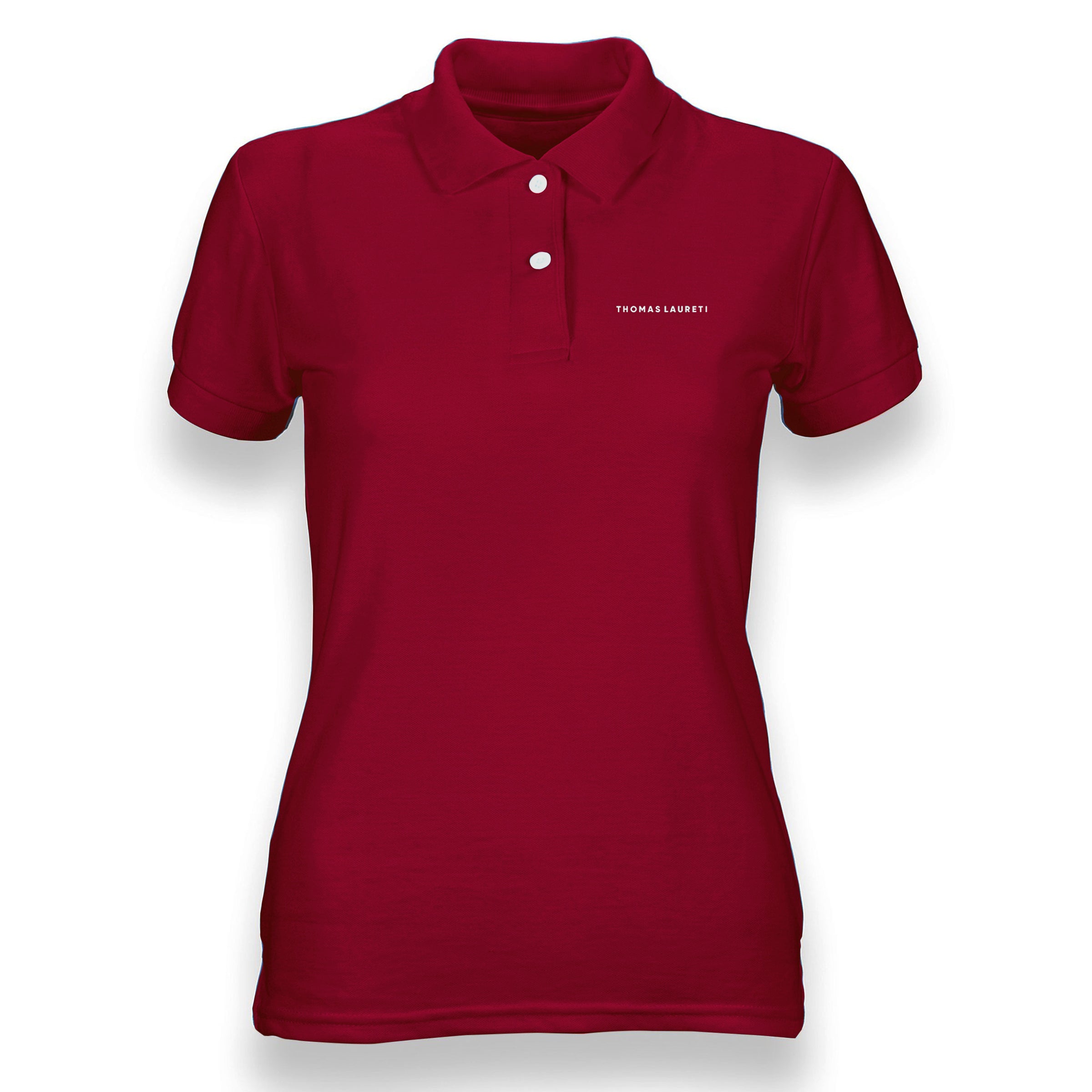 Women's Thomas Laureti Maroon Polo Shirt