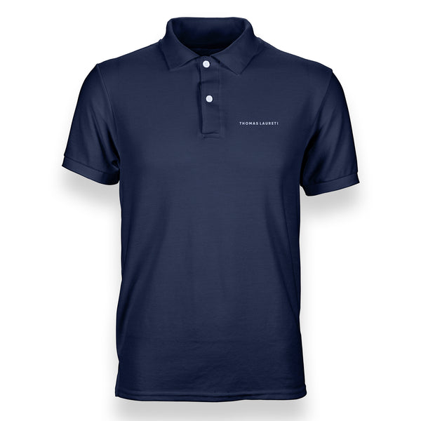 Men's Thomas Laureti Navy Blue Polo Shirt