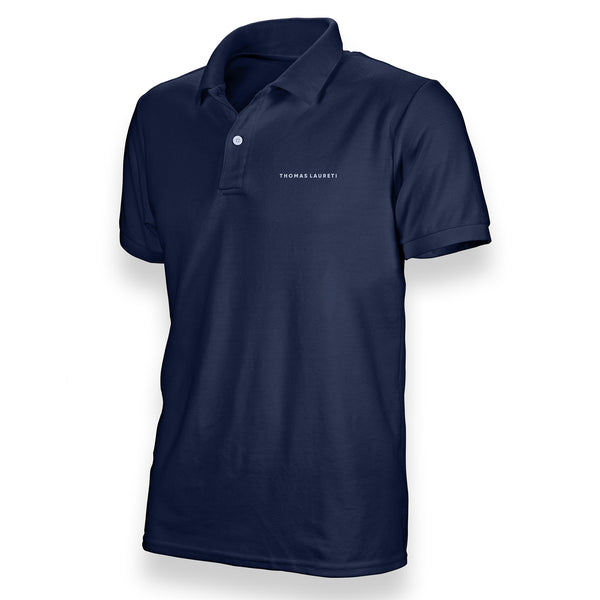 Men's Thomas Laureti Navy Blue Polo Shirt
