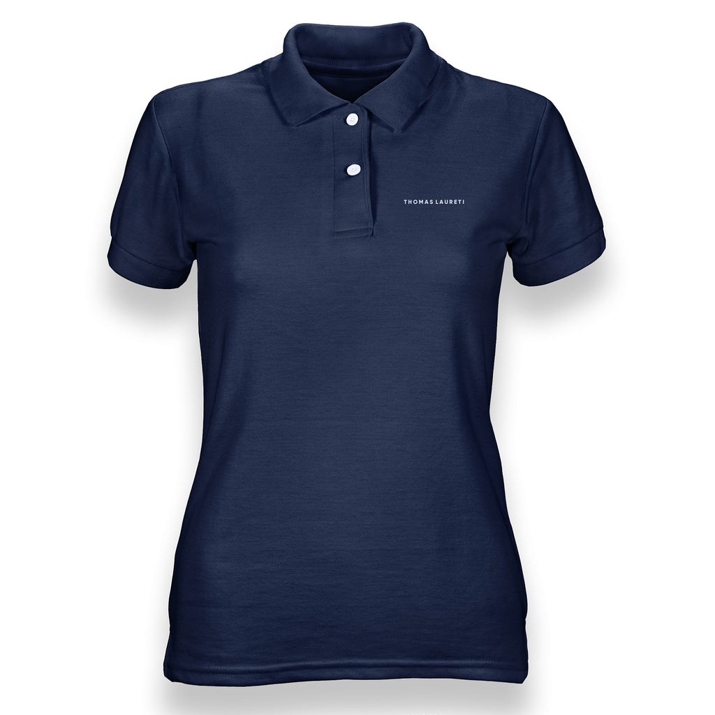 Women s Thomas Laureti Navy Blue Polo Shirt