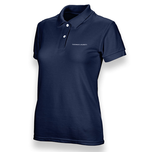 Women's Thomas Laureti Navy Blue Polo Shirt