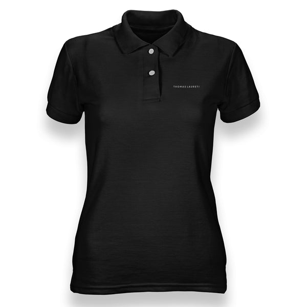 Women's Thomas Laureti Black Polo Shirt