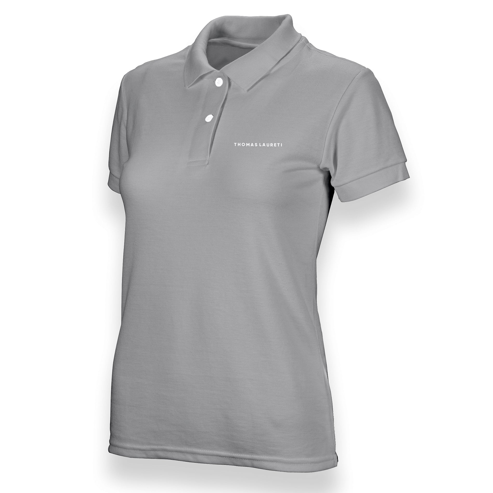 Women's Thomas Laureti Gray Polo Shirt