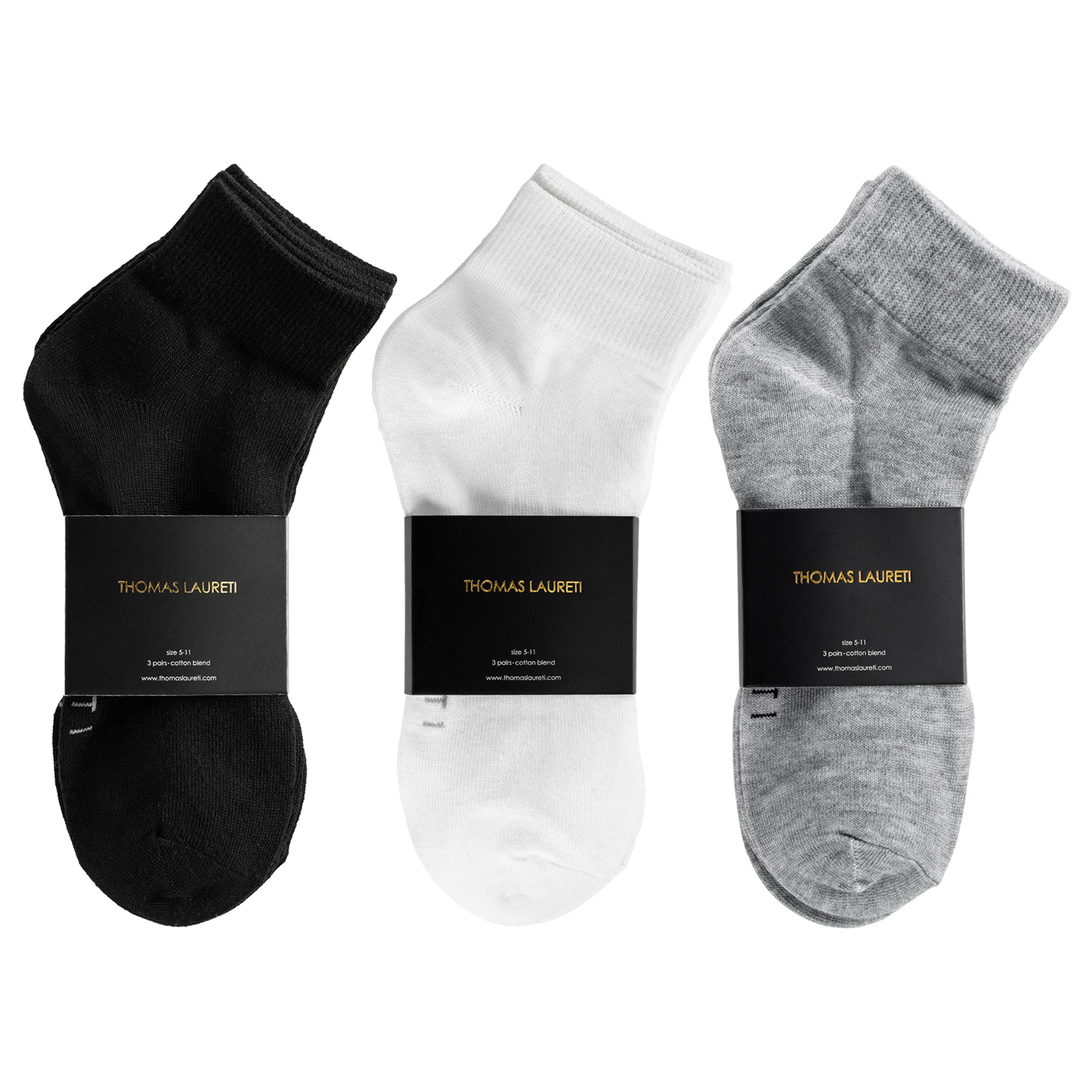 9 PAIRS LAURETI ABOVE ANKLE SOCKS ( UNISEX • FREE SIZE ) ( ASSORTED )